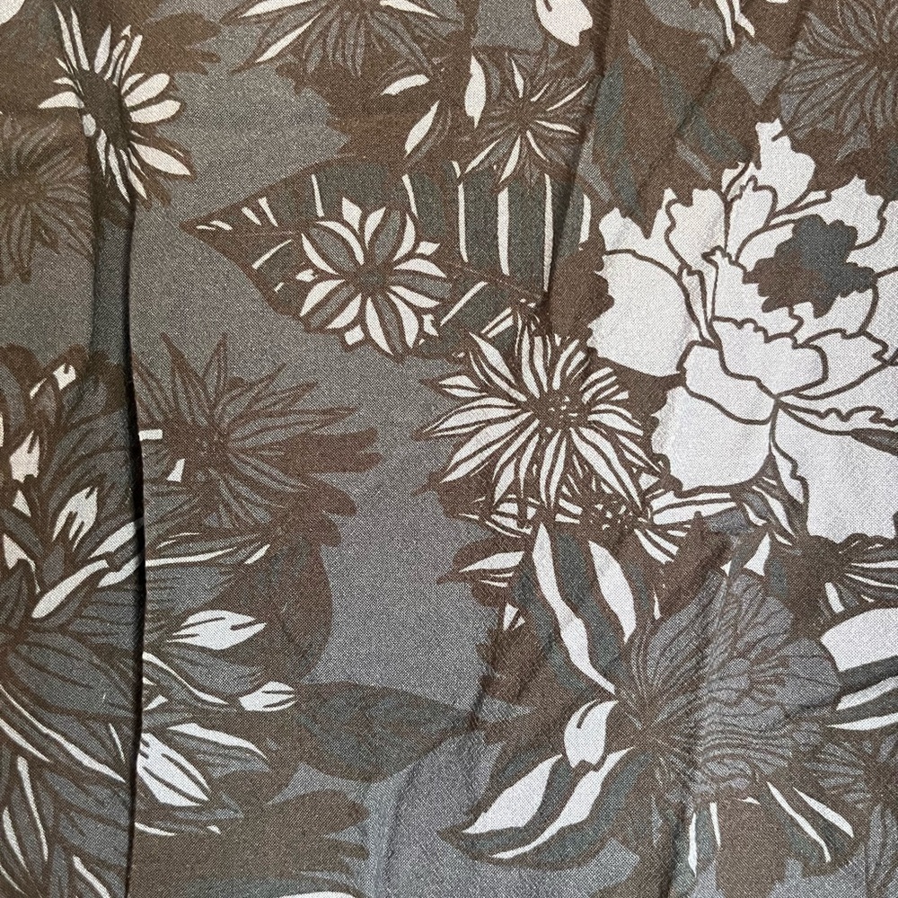 Marine Layer :: Emyln Blue Floral Wrap Midi Dress :: Small - Picture 6 of 14